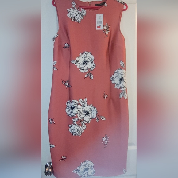 2/$25 Suzy sheir bodycon dress coral mix n match - Picture 2 of 2